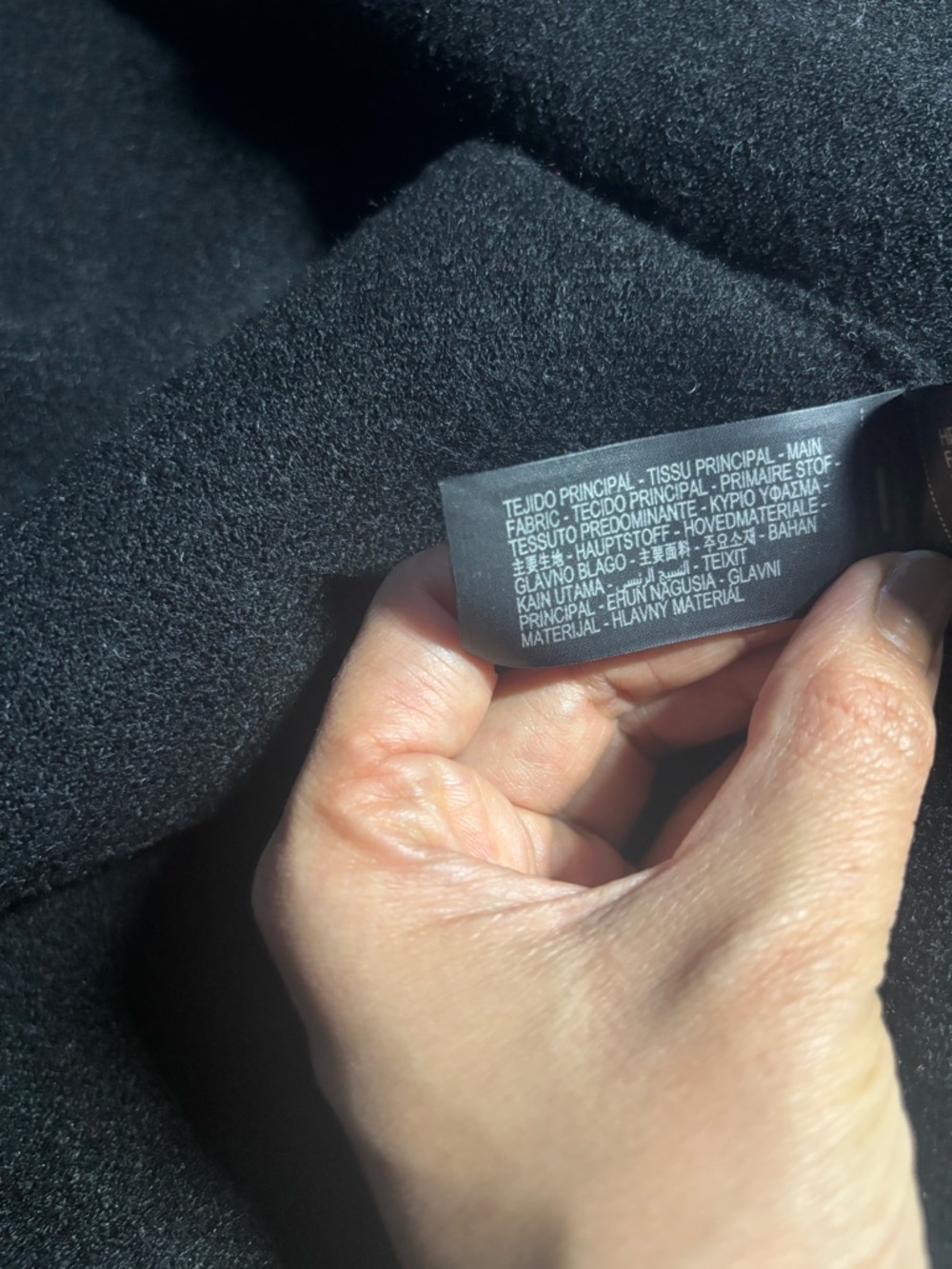 Zara Knit Fur Cape in Black, Sz Medium - Picture 16 of 16